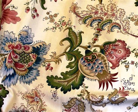 Jacobean Floral Fabric 